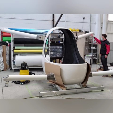 Primer paso del montaje de dron aerotaxi